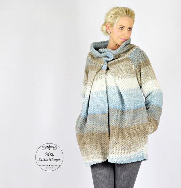 Jacke im O-Shape Look "Sylvie", Schnittmuster Gr. 158-46 image number 2