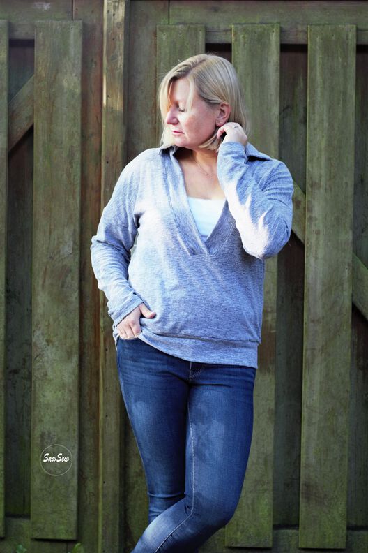 Anleitung Pullover mit Kragen "Vinta" *mit A0-Datei + Video* image number 7