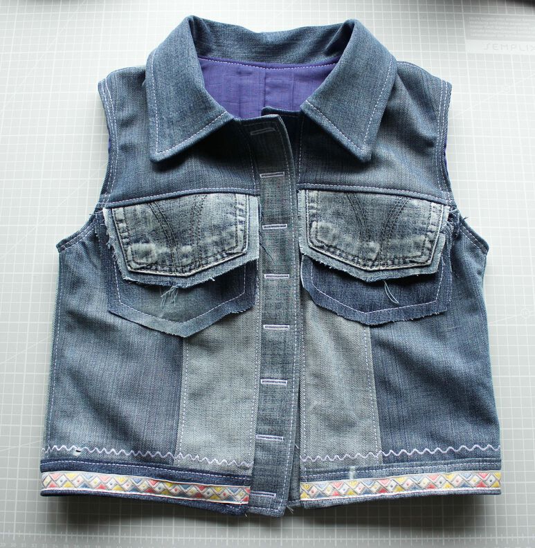 Jeansweste #Amanda Nähanleitung und Schnittmuster (XS-XL) image number 6