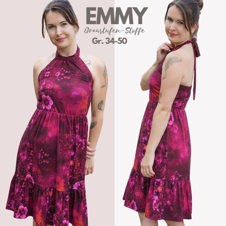 Neckholder-Kleid EMMY, GR. 34-50, mit Beamerdatei image number 1