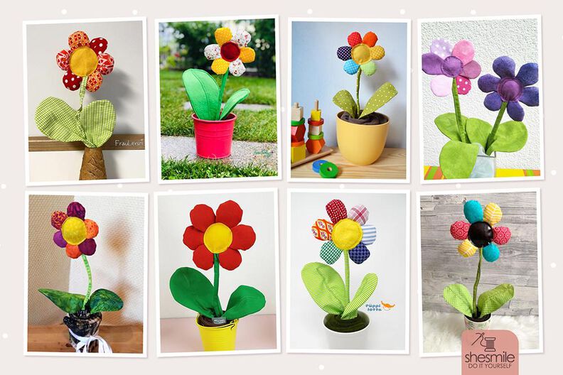 Zimmerpflanze Knopfblume (Nähanleitung & Schnittmuster) image number 2