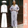 Pyjama Schnittmuster Damen XS-XXXL Hose Bluse thumbnail number 1