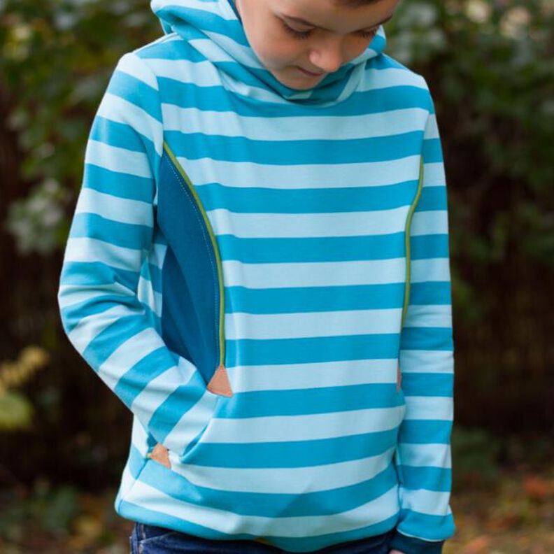Hoodie Kinder Schnittmuster Gr. 74-176 - MANUC #130 image number 1