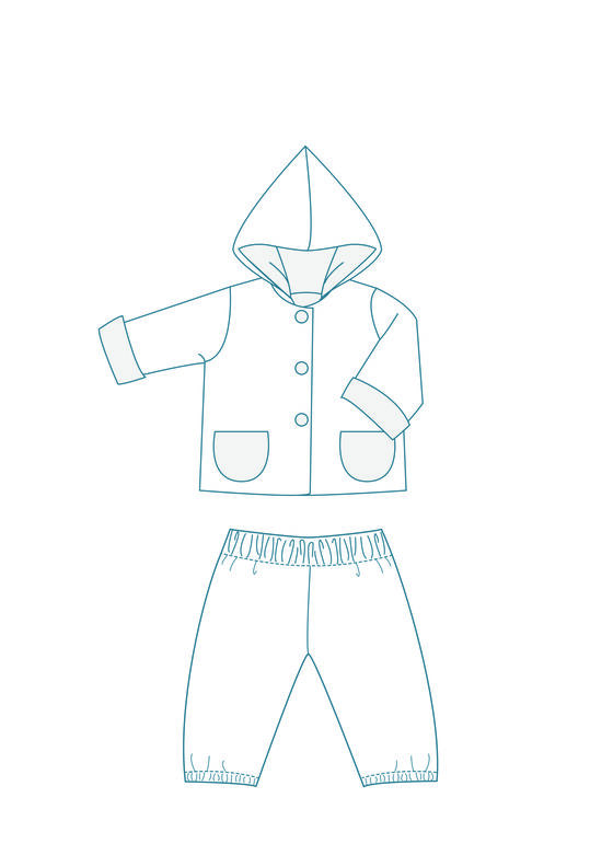 TORETTO und TORINO Babyset Jacke mit Kapuze und Babyhose image number 9
