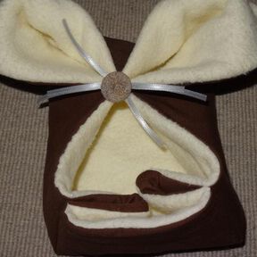 Osterkörbchen Hase nähen Eierkörbchen 