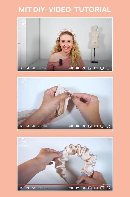 Haarreif Schnittmuster mit Videoanleitung image number 9