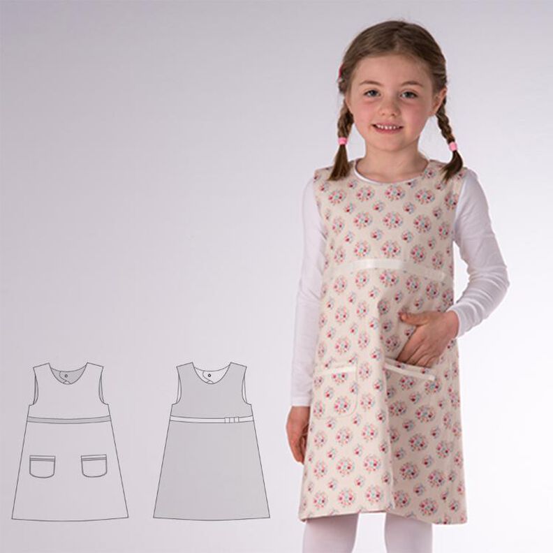 ELENA Schnittmuster Wendekleid mit Tropfenausschnitt image number 1