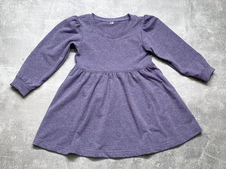 Milana Kinder Kleid mit Puffärmeln Größe 86-158, A4+A0 image number 9