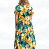 Kyara Jerseykleid Ballonärmeln, Kräuselrock BU 80-116 A4+A0 thumbnail number 7
