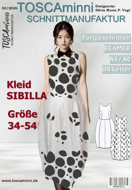 Schnittmuster Kleid Sibilla | Leinenkleid mit Ballonrock image number 3