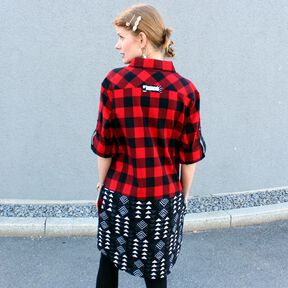 Upcycling Hemdblusenkleid "Carla" für alle Größen