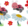 Stickdatei - Käfer Marienkäfer auf Blume Lady bug thumbnail number 6