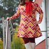 Herzausschnitt Kleid PDF Schnittmuster  A-Linienkleid 34-46 thumbnail number 3