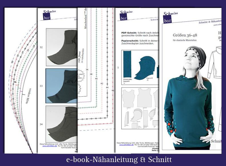 Hoodie Luzia Schnittmuster Damen 36-48 image number 2