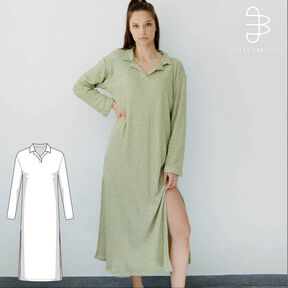 Polokleid Schnittmuster für Damen, XS-XXXL Poloshirt Kleid