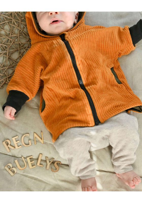Oversized Jacke Regnbuelys Gr. 56-122, A0, Walk, Cord image number 8