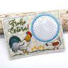 Stickdatei Mugrug Untersetzer Ostern Hahn Huhn thumbnail number 1
