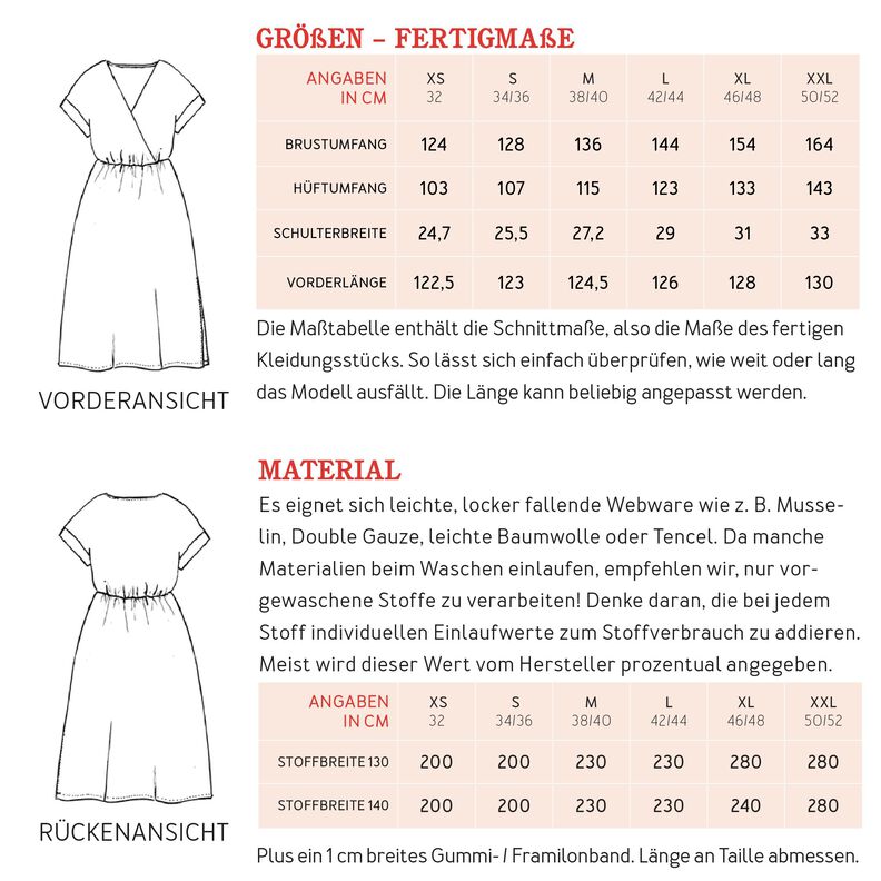 FRAU VITA  - Sommerkleid Wickeloptik  XS-XXL image number 10
