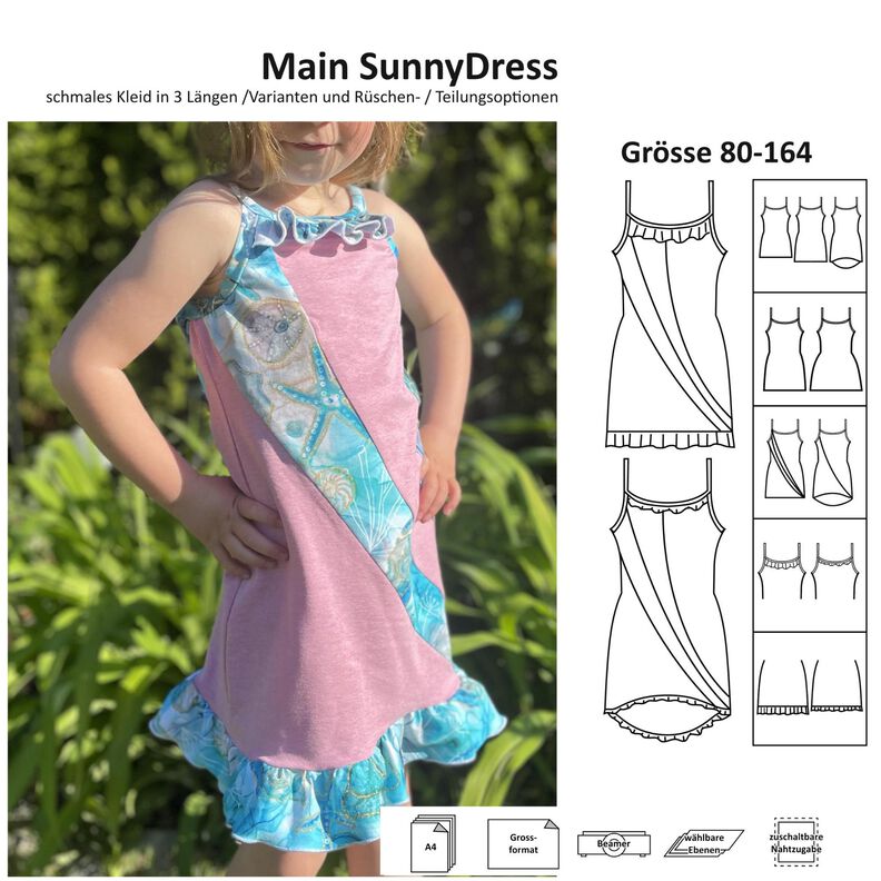 Main SunnyDress - Trägerkleid - 80-164 - inkl. Beamervers. image number 1