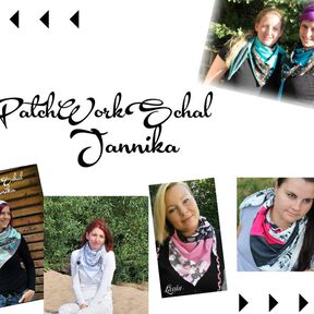 Patchwork-Schal Jannika für Mama und Kind