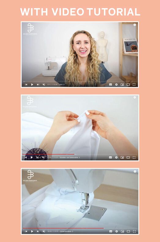 Cropped T-Shirt Schnittmuster mit Videoanleitung Gr. XS-XXXL image number 8