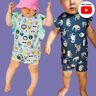 Baby Jumpsuit Body Sommer Anzug mit Rüsche TIPIS ♥ Gr. 56-98 thumbnail number 1