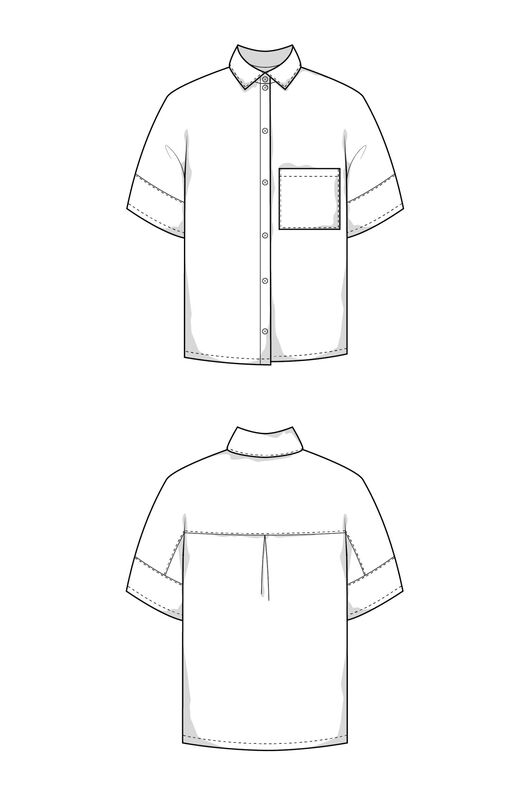 Schnittmuster nach Maß, Bluse mit Kurzarm image number 2