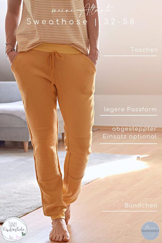 Sweathose Damen - eBook Schnittmuster Gr. 32-58 Atlanta image number 3