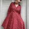 Kleid im 50er Stil mit weitem Rock und Kragen CALLA (34-58) thumbnail number 7