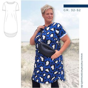 Sweatkleid – eBook Schnittmuster Gr. 32-52 – Livorno  #150