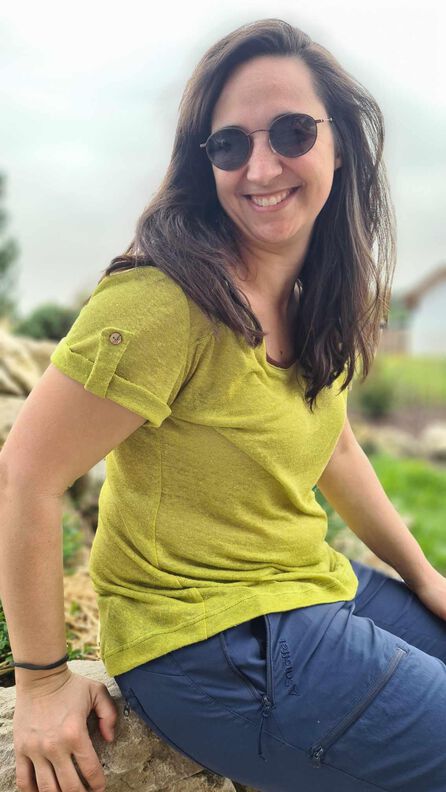 "Summer Blues" eine Bluse mit raffinierter Raffung, 32-46 image number 10