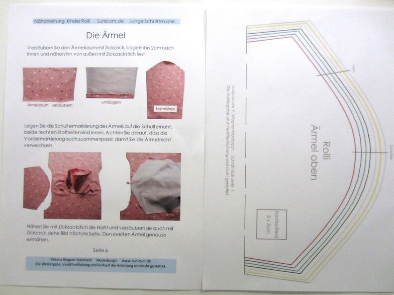 Schnitt + Nähanleitung Kinder Rolli Gr. 92-128 image number 3