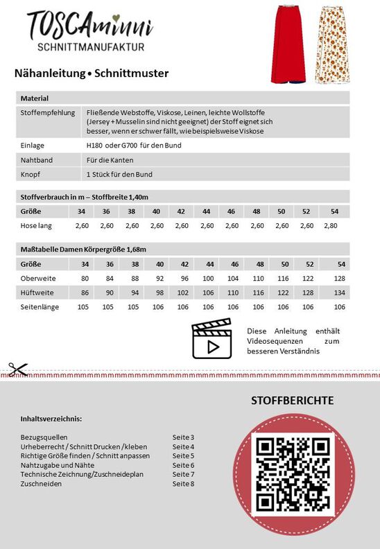 Schnittmuster Wickelhose Madelone | Culottehose | Leinenhose image number 6