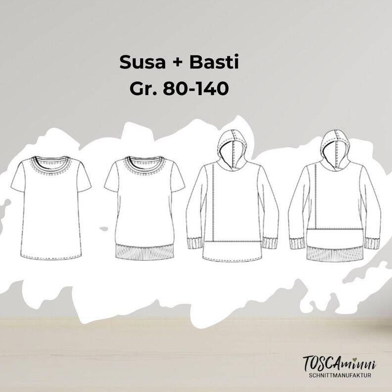 Shirt Susa+Basti Gr. 80-140 Schnittmuster image number 8