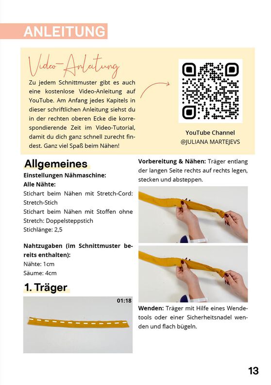 Schnittmuster nach Maß: Latzhose Schnittmuster Jumpsuit image number 8