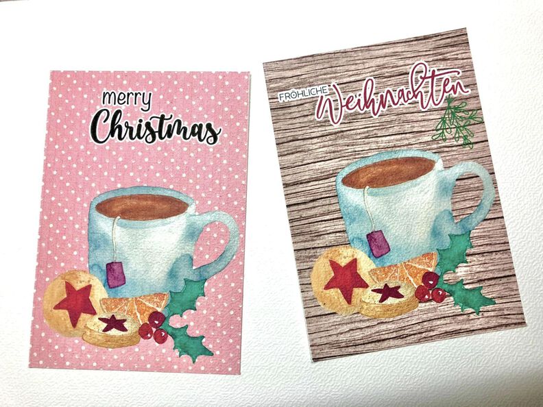 Plotterdateien & Printables Set "Frohe Weihnachten Aquarell" image number 7