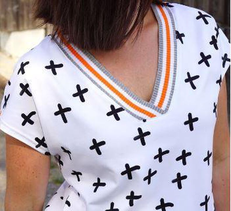 Ebook/Nähanleitung Shirt mit Falte EIJA Damen Gr. 32 - 48 image number 3