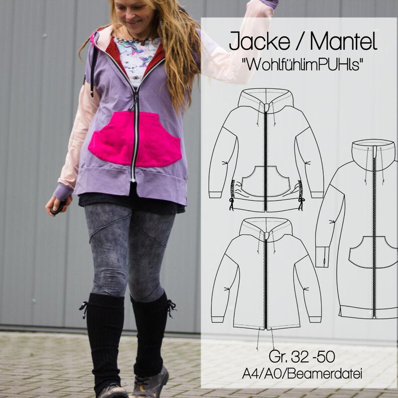 Jacke / Mantel "WohlfühlimPUHls" Gr. 32 - 50 image number 1