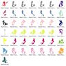 Meerjungfrau 2 Silhouette 19 Motive Stickdatei thumbnail number 5