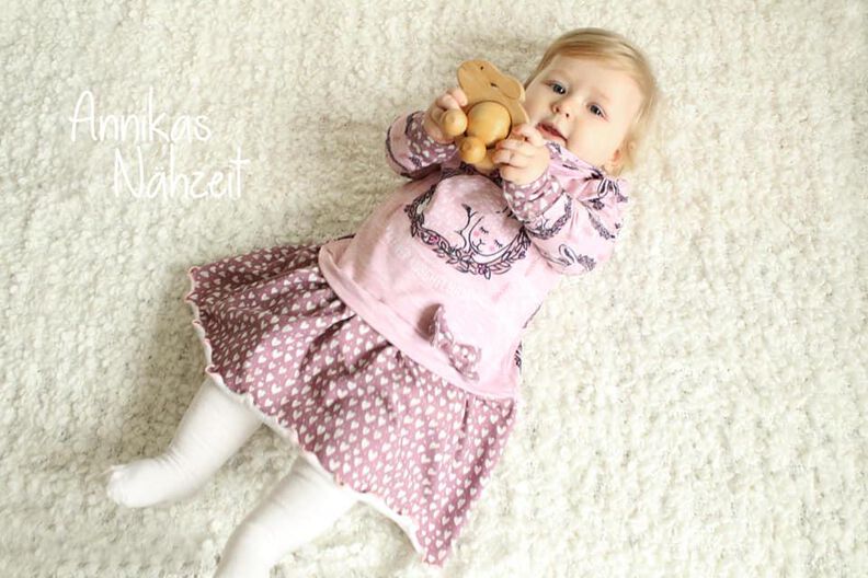 *Little Diva 2.0*Jessy Sewing Hoodiekleid Kleid 74-152 image number 6