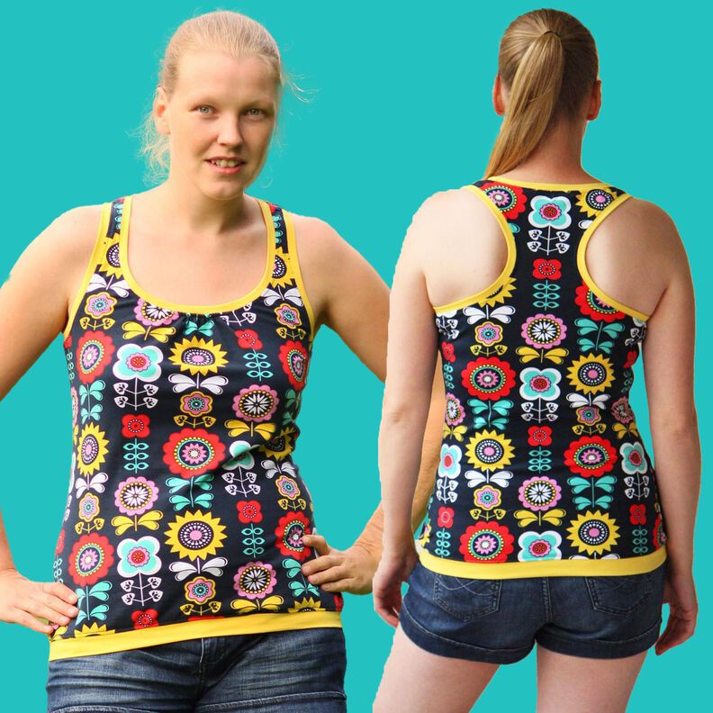 Tank Top Sommer Shirt Racerback MANDIRI ♥ Gr. 34-46 image number 3