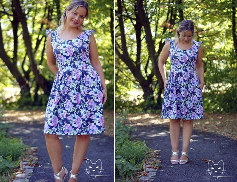 Frederike Damenkleid Gr.32-50 fürs ganze Jahr image number 8