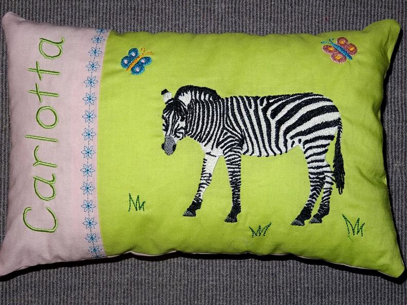 Zebra inkl. Kissen ITH Stickdatei image number 6