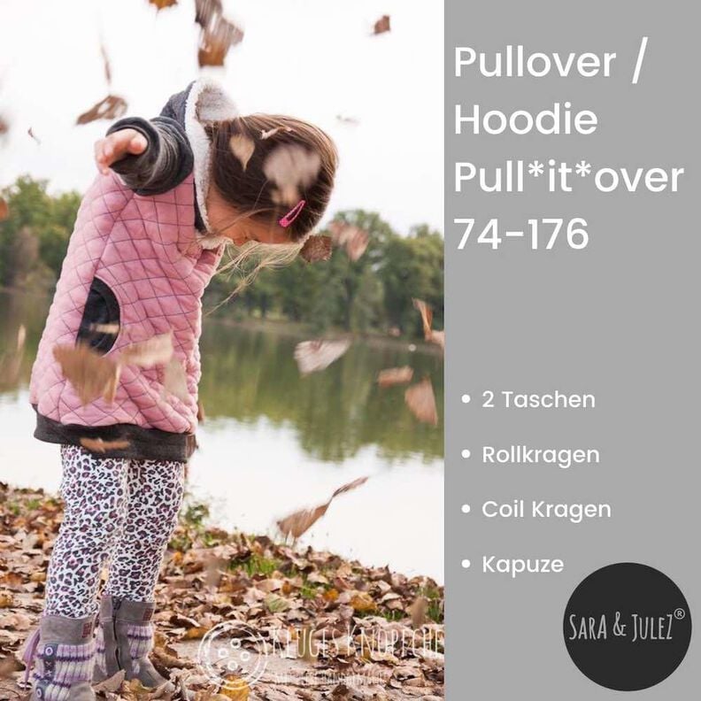 Pullover Hoodie Pull*it*Over Gr. 74/80 bis 170/176 image number 1