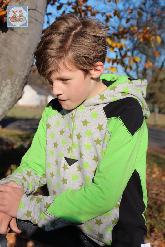 Raglan-Hoodie Fjonn Gr. 80-170 image number 2
