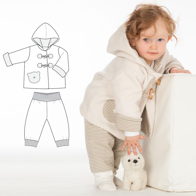 BRIO + LUCCA Babyset &ndash; Kapuzenjacke & Wendehose  image number 1