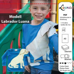 Pullover Kind E-Book Luanimals Labrador (86-152cm)