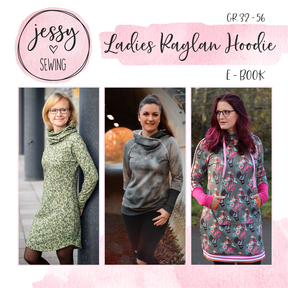 *Ladies Raglan Hoodie* Raglan Hoodie, Hoodiekleid 