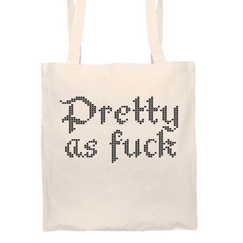 "Pretty as fuck" Plotterdatei Spruch DIY image number 1