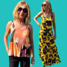 Träger Top und Stufen-Kleid viele Varianten BULU ♥ Gr. 34-56